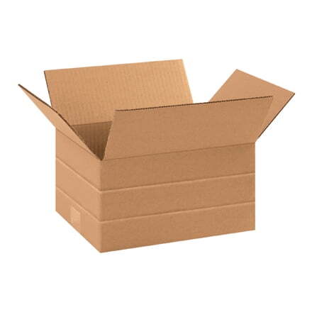 11 1/4 x 8 3/4 x 6″ Multi-Depth Corrugated Boxes, Brown 25/Bundle ECT-32