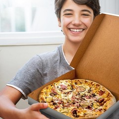 Extra Thin White Pizza Boxes – 12″ x 12″ x 1.9″ Pack of 10 – Lightweight and …