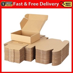 50 Pack 7x5x2 Shipping Boxes Brown Mailer Cardboard Packaging Boxes