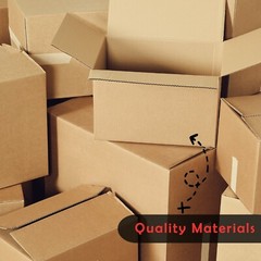 100pcs-8x6x4 Cardboard Paper Boxes Mailing Packing Shipping Box-Economic Grade