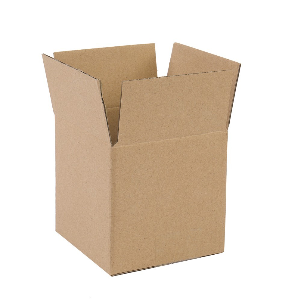 100 corrugated paper boxes 4x4x4 – 10x10x10 cm yellow