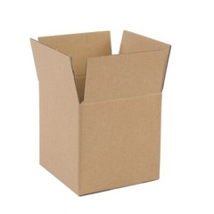 100 corrugated paper boxes 4x4x4 – 10x10x10 cm yellow