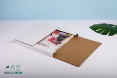 White Vinyl Record Mailers 12.8×12.8×1 in LP Cardboard Boxes