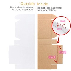 50 PCS 7x5x4 Inch White Shipping Boxes Mailer Corrugated Cardboard Packaging