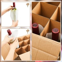 6 Pack Moving Boxes Kits with 16 x 12 x 12 Inch Moving Boxes, 10 Corrugate Di…