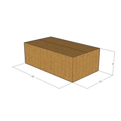 10 18x10x6 Kraft Brown Corrugated Shipping Boxes 32 ECT Single-Wall New
