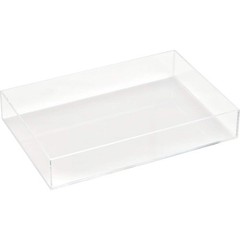 TRUSCO 5-Sided Acrylic Display Box, Rectangular, 200mm H x 300mm W x 50mm D