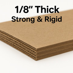 100 Cardboard Pads 6×9 in Corrugated Sheets 1/8″ Thick Inserts for Packing