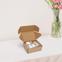 6x4x3 inch Shipping Boxes Set of 6 Brown, Inner Size 5.6×3.6×2.6 inch Cardboa…