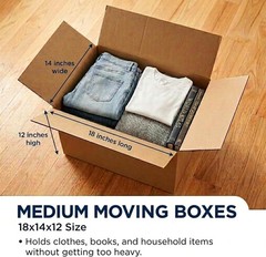 Heavy Duty Corrugated Cardboard Moving Boxes for Shipping Packing Storage