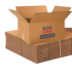 Shipping Boxes 24″L X 18″W X 12″H 10-Pack Large Double Walled Corrugated Boxes f