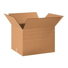 18 x 14 x 12″ Multi-Depth Corrugated Carton Boxes-Pack of 25