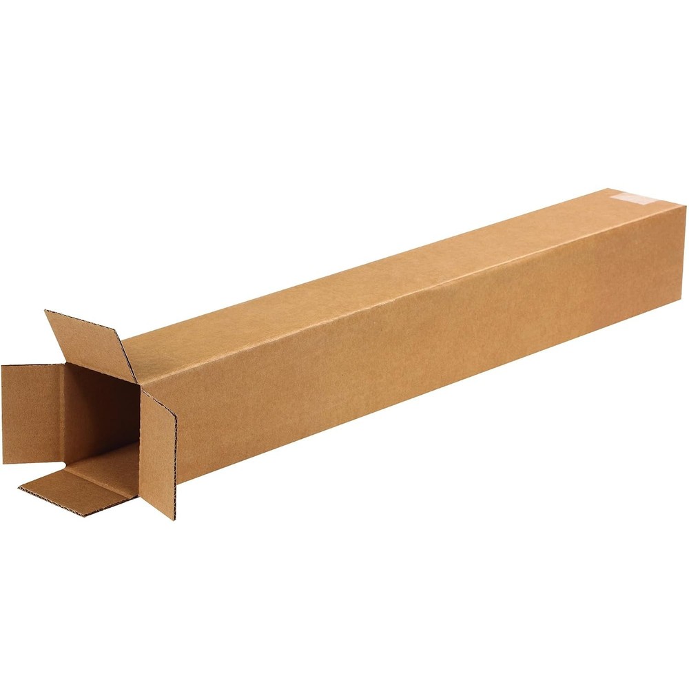 BOX USA 4x4x30 Tall Corrugated Boxes, Tall, 4L x 4W x 30H, Pack of 25 | Shipping