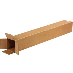 BOX USA 4x4x30 Tall Corrugated Boxes, Tall, 4L x 4W x 30H, Pack of 25 | Shipping
