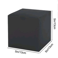 Black Shipping Boxes 5x5x5″ Corrugated Packaging Box 50pcs NEW