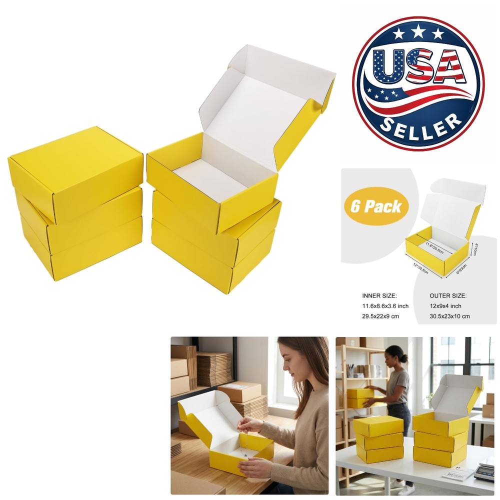 Lightweight 12x9x4 Inch Shipping Boxes – Perfect for Small Business & Gifts