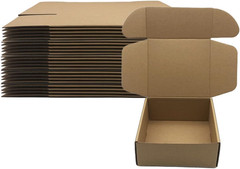 25 Pack 7 x 6 x 3 Shipping Boxes Corrugated Cardboard Mailer Packaging