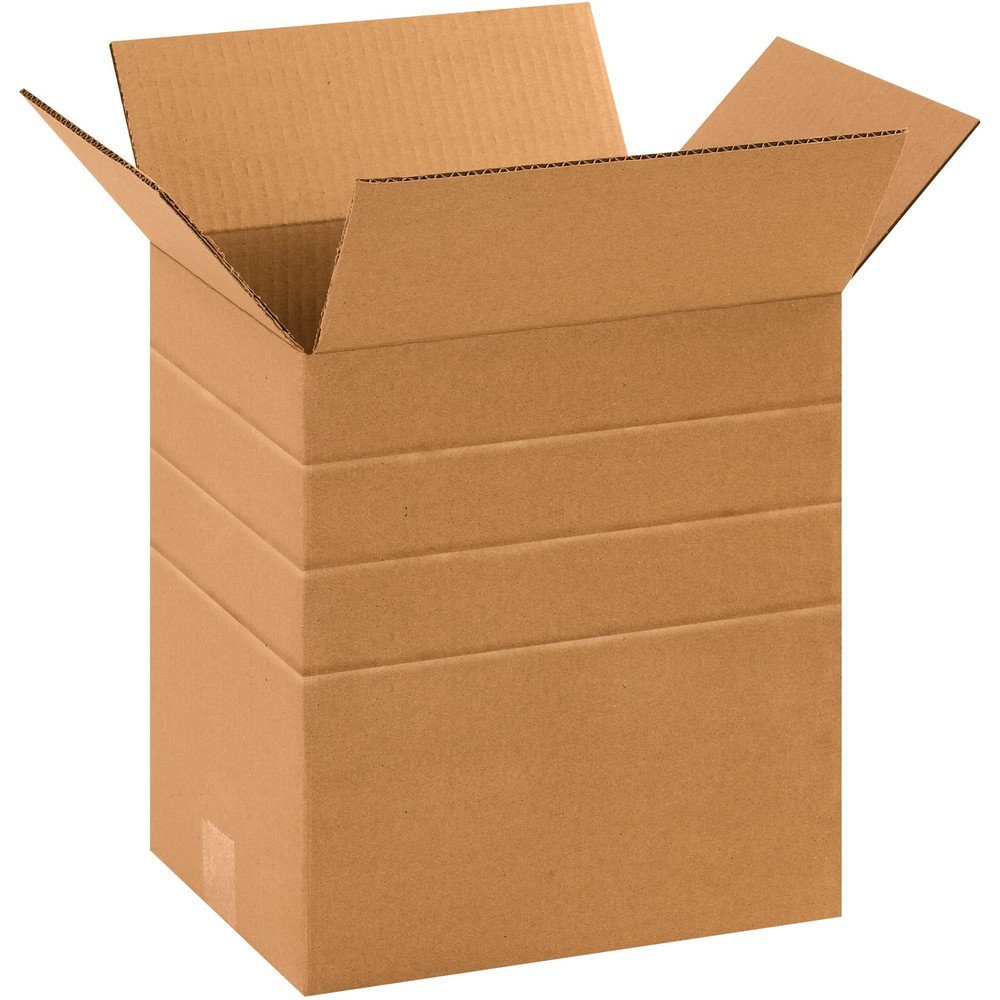 BMD11812 Multi-Depth Corrugated Boxes, 11 1/4″L x 8 3/4″W x 12″H, Kraft (Pack…