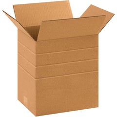 BMD11812 Multi-Depth Corrugated Boxes, 11 1/4″L x 8 3/4″W x 12″H, Kraft (Pack…