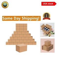 40 Pack 8x6x6 Eco-Friendly Corrugated Shipping Boxes – Perfect for Small Items