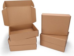Sturdy & Lightweight 6 Pack Shipping Boxes 12x9x3 – Perfect for Gift Wrapping
