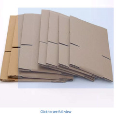 Supply Hut 8x6x4 Cardboard Packing Box – Pack of 50