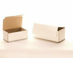 50 6-1/2″ x 4-7/8″ x 3-3/4″ White Corrugated Mailer Die Cut Tuck Flap Box