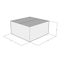 12x12x6 White Corrugated Shipping Boxes 32 ECT Single-Wall, 200/Pack