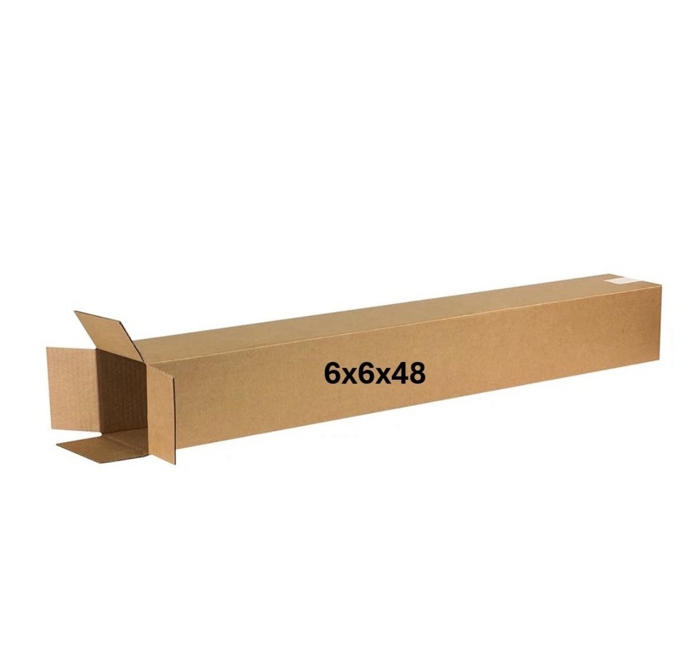 6″ x 6″ x 48″ CARDBOARD BOX Waterproof Packaging SINGLE BOX Pick Up Available