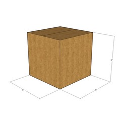 5 8x8x8 Kraft Brown Corrugated Shipping Boxes 32 ECT Single-Wall New
