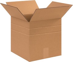 25 12″ x 12″ x 10″ Multi-Depth Corrugated Boxes