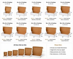 Kraft Mailer Boxes Corrugated Shipping Boxes Multiple Sizes Gift Packing