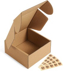Small Shipping Boxes 4x4x2 Inches – 50 Pack Brown Corrugated Cardboard boxes …