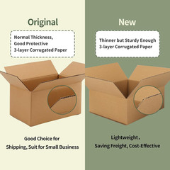 10X6X4 Shipping Boxes for Small Business, 25 Packs Corrugated Cardboard Boxes fo