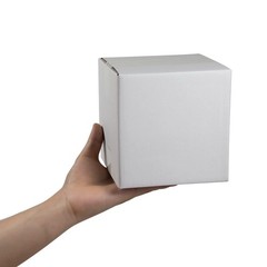 White Shipping Boxes 6x6x6 Inches Small Corrugated Cardboard Boxes, 25 Pack