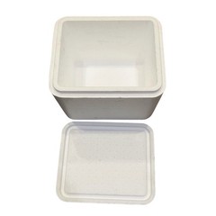 Insulated Styrofoam Shipping Cooler Inner ~8x8x10 Secure Fitted Lid Rounded