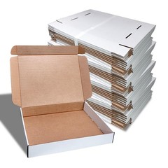 Corrugated Shipping Boxes 6x4x3Inches, 60Pack Kraft Cardboard Literature Mail…