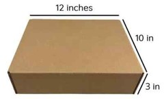 Lot of 5 Boxes 12″ x 10″ x 3″ Corrugated Cardboard Security Shipping Box New