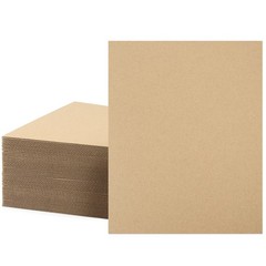 Mat Board Center 50 Corrugated Cardboard Sheets 8×10 Inches Flat Card Board I…