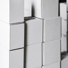 1 1/2 x 1 1/2 x 4″ White Reverse Tuck Folding Carton 1000/Case