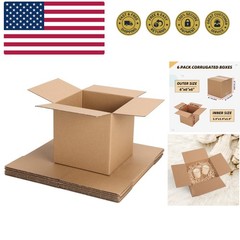 Shipping Boxes Mailers 6x6x6 inches Corrugated Cardboard Small Packing Kraft …