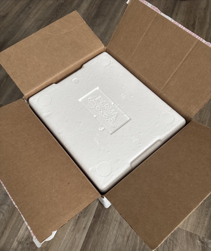Insulated Styrofoam COOLER w/ shipping box | Cold refrigerated +ICE Pk 14x12x10”