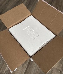 Insulated Styrofoam COOLER w/ shipping box | Cold refrigerated +ICE Pk 14x12x10”
