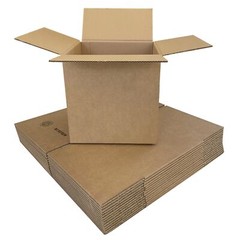 UOFFICE Heavy Duty Corrugated Boxes 16″x16″x16″ 275lb. 15 Count Boxes for Shippi
