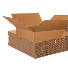 26x26x6 Flat Corrugated Shipping Boxes – Pack of 10 for Storage & Mailing