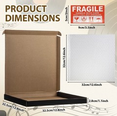 10 Sets Vinyl Record Mailers 12.8×12.8 x 1.1″ Shipping Boxes – NEW IN BOX!