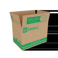 (10 Pack) Small Moving Boxes, 17 In. L X 11 In. W X 12 In. H, Kraft