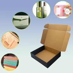 20 Pack 12x10x3 inches Black Shipping Boxes, Corrugated Mailer Boxes, Packagi…