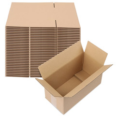 50pcs 12 “x 6″ x 6 ” thick 3mm corrugated cardboard box in kraft paper color