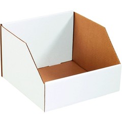 PBINJ181810 Jumbo Open Top Bin Boxes, 18″ x 18″ x 10″, Oyster White (Pack of 25)